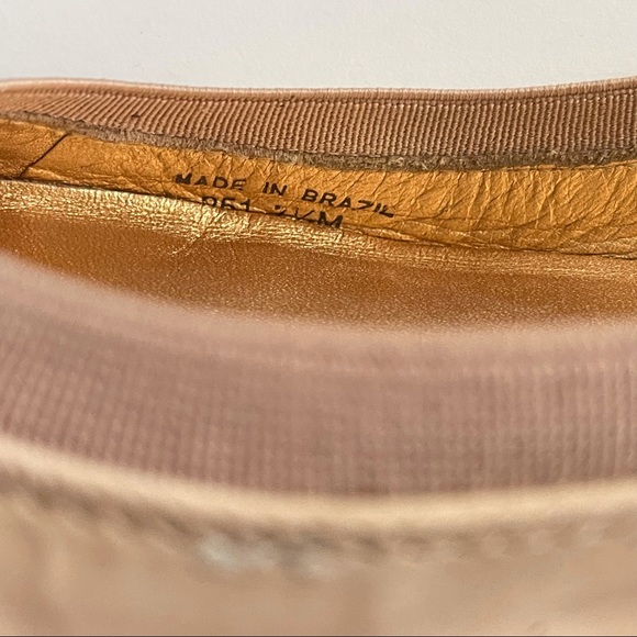 Kate Spade Patent Leather Nude Bow Ballet Flats 7 - Picture 8 of 12